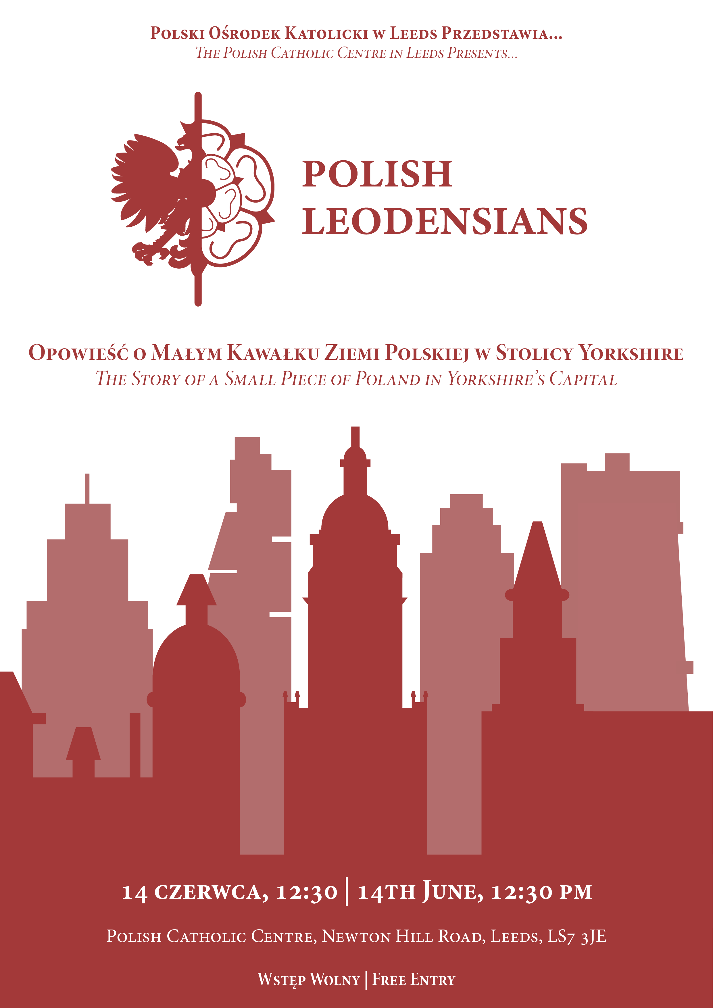 Photo of a promotional poster for the Polish Leodensians digital story series premiere
